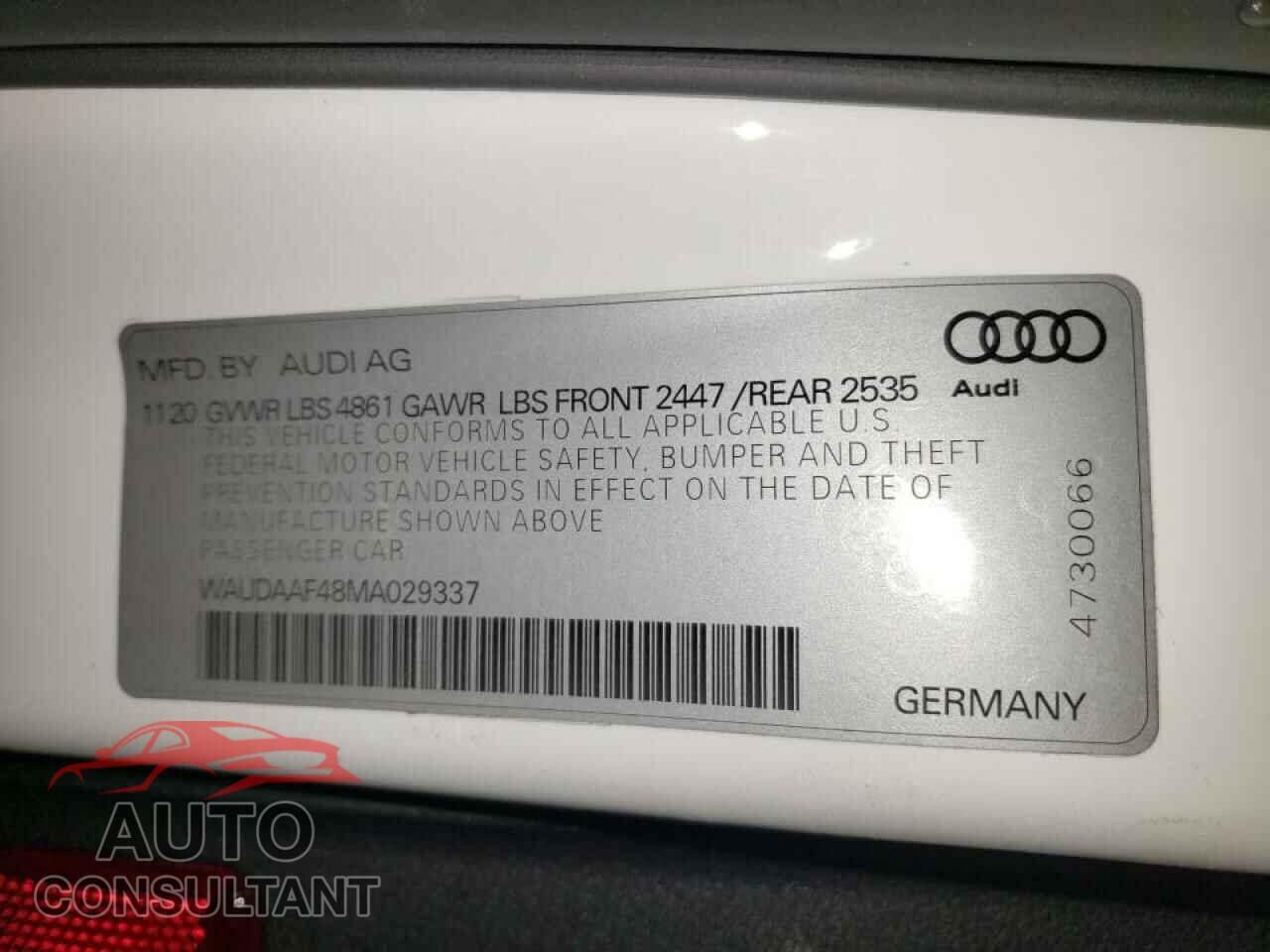 AUDI A4 2021 - WAUDAAF48MA029337
