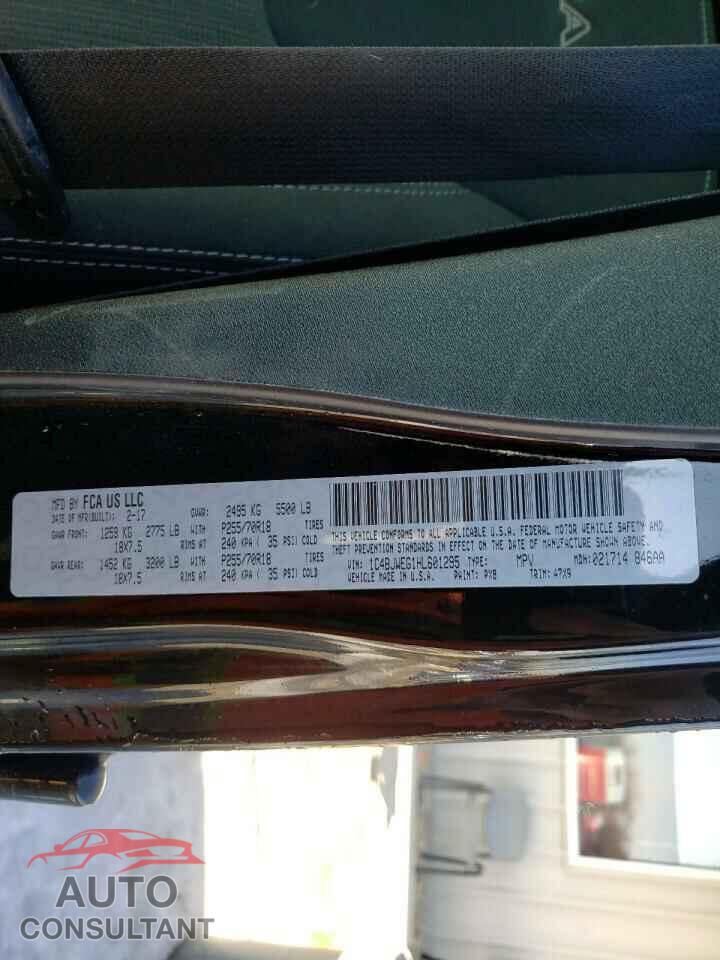 JEEP WRANGLER 2017 - 1C4BJWEG1HL601295