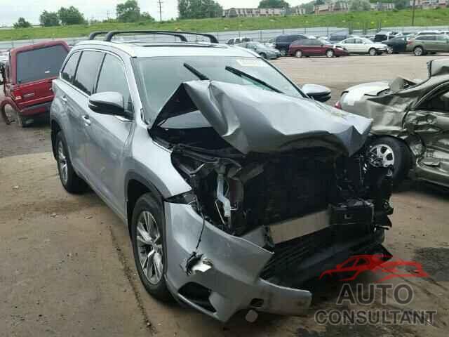 TOYOTA HIGHLANDER 2015 - 5TDJKRFH2FS149029