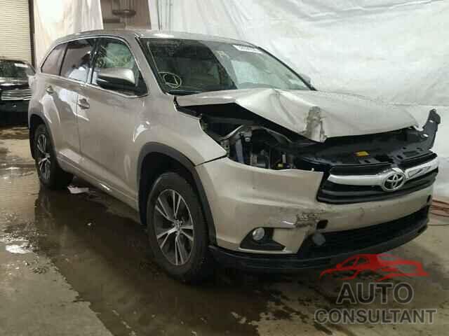 TOYOTA HIGHLANDER 2016 - 5TDBKRFH3GS285790