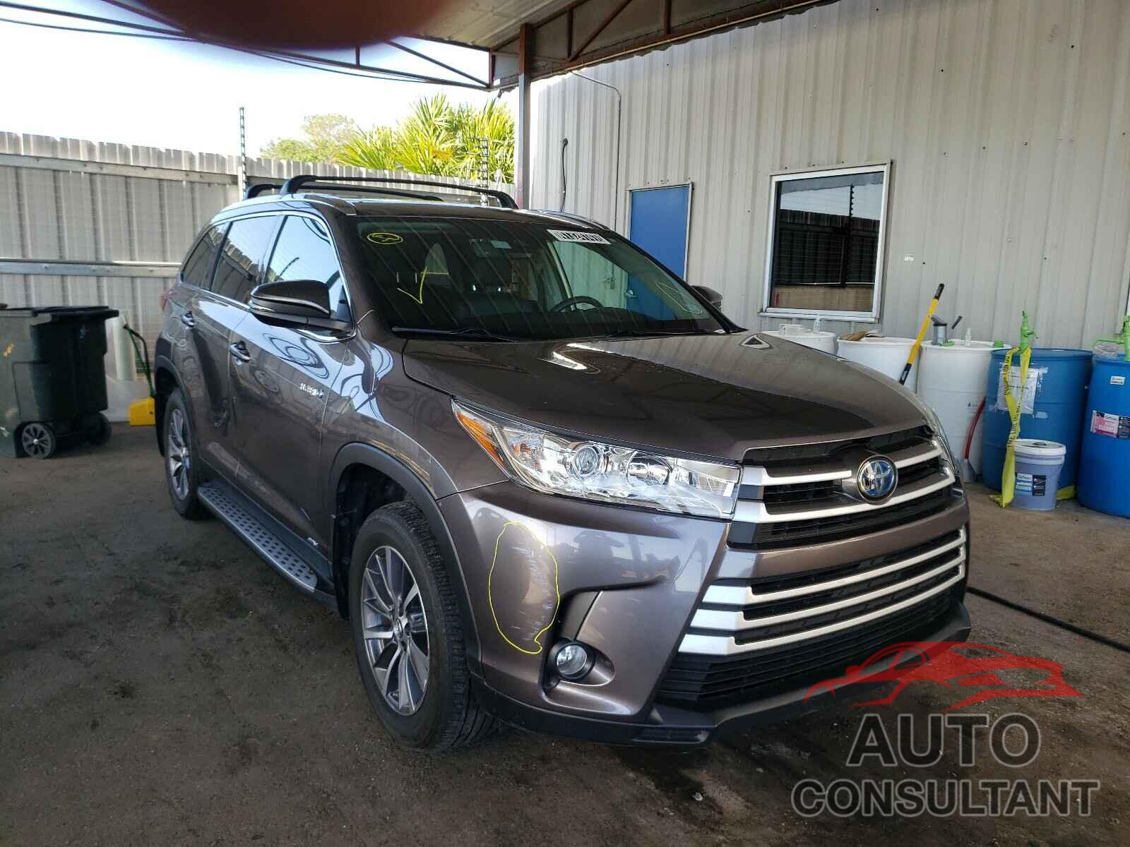 TOYOTA HIGHLANDER 2019 - 5TDJGRFH5KS061782