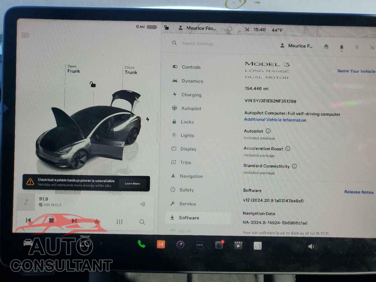 TESLA MODEL 3 2022 - 5YJ3E1EB2NF351399