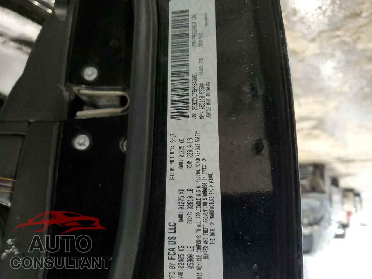 DODGE CHARGER 2017 - 2C3CDXCT6HH643061