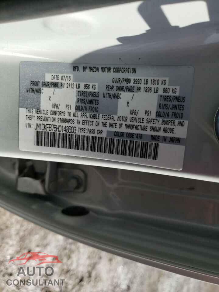 MAZDA CX-3 2017 - JM1DKFB75H0148603