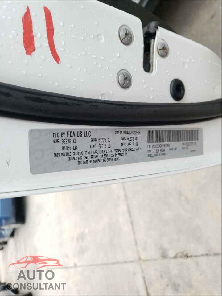 DODGE CHALLENGER 2017 - 2C3CDZAG4HH542831