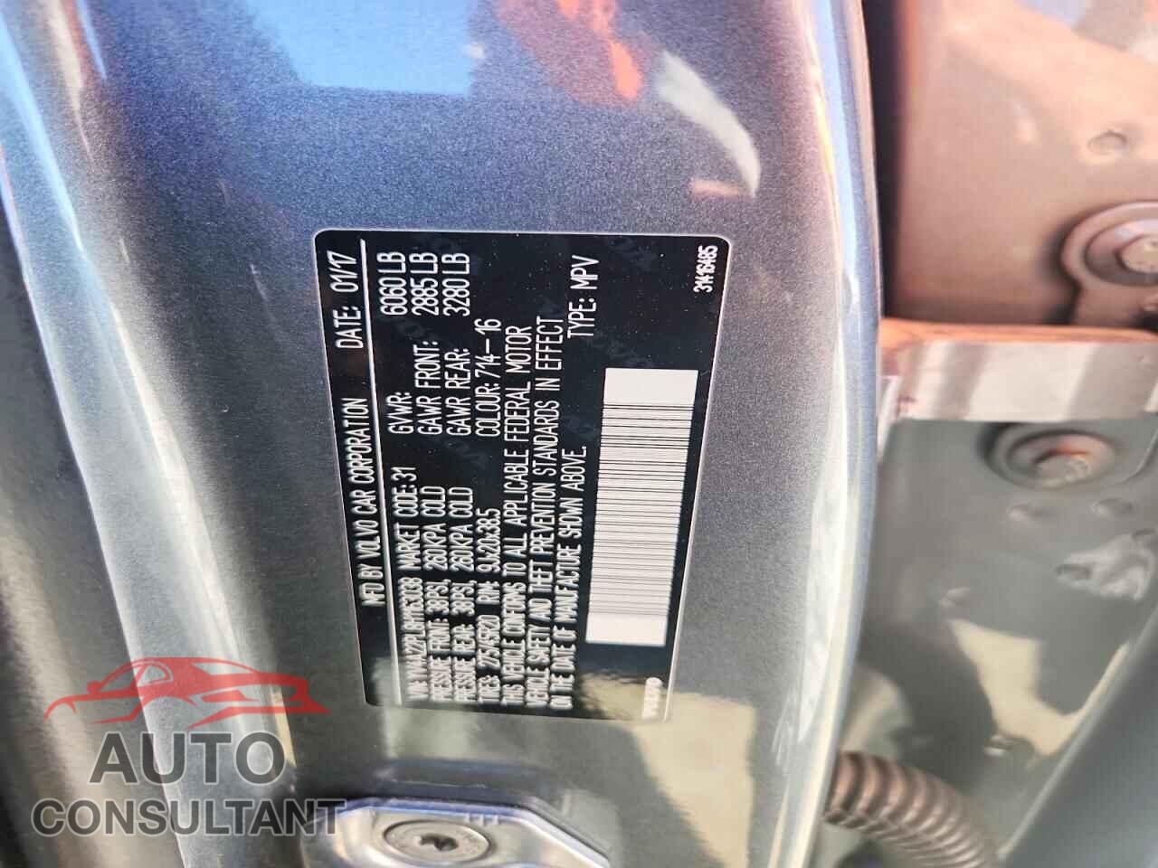 VOLVO XC90 2017 - YV4A22PL8H1163038