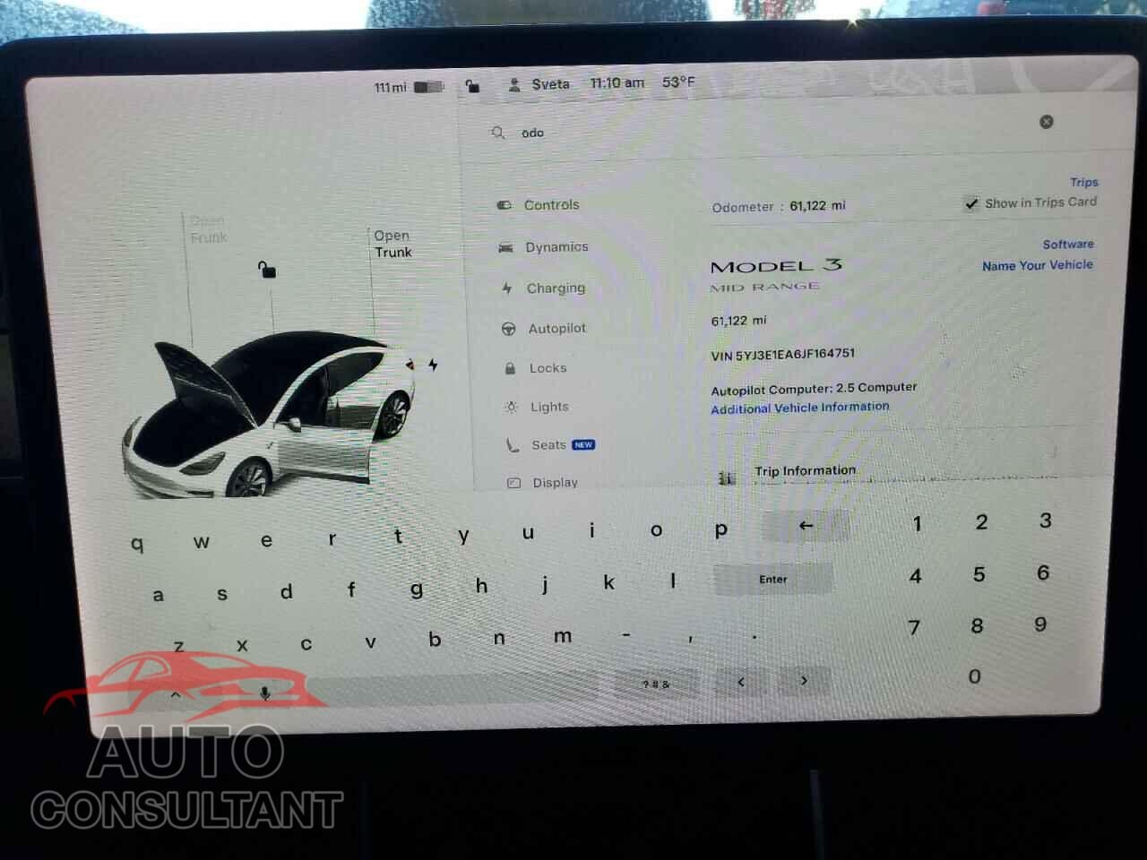 TESLA MODEL 3 2018 - 5YJ3E1EA6JF164751