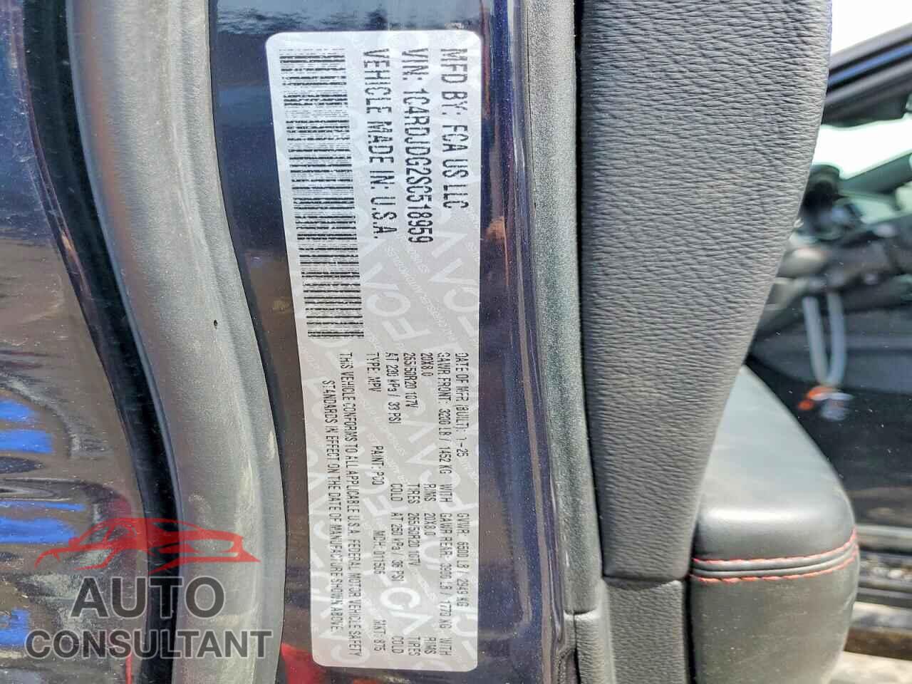 DODGE DURANGO 2025 - 1C4RDJDG2SC518959