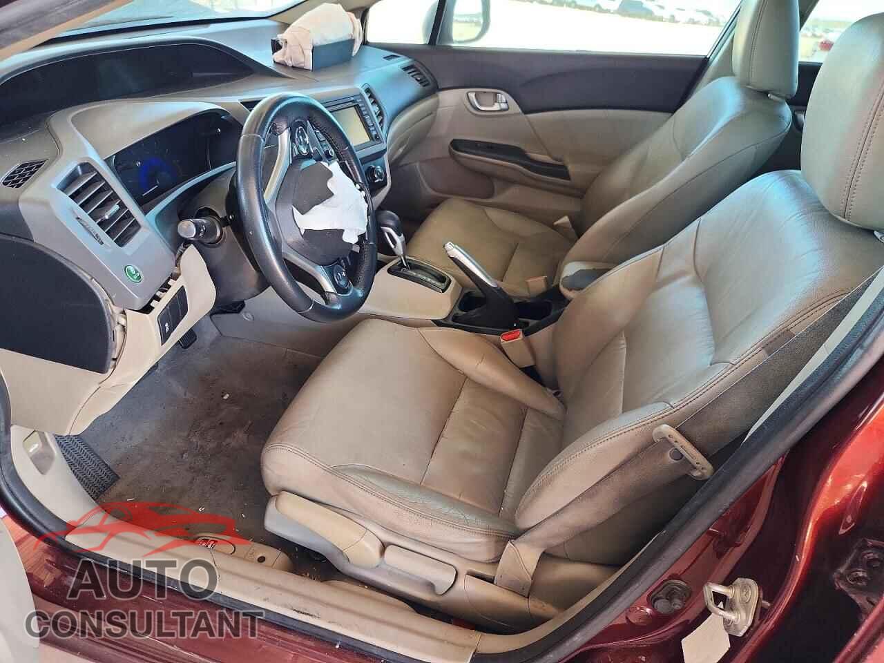 HONDA CIVIC 2012 - 19XFB2F95CE327334