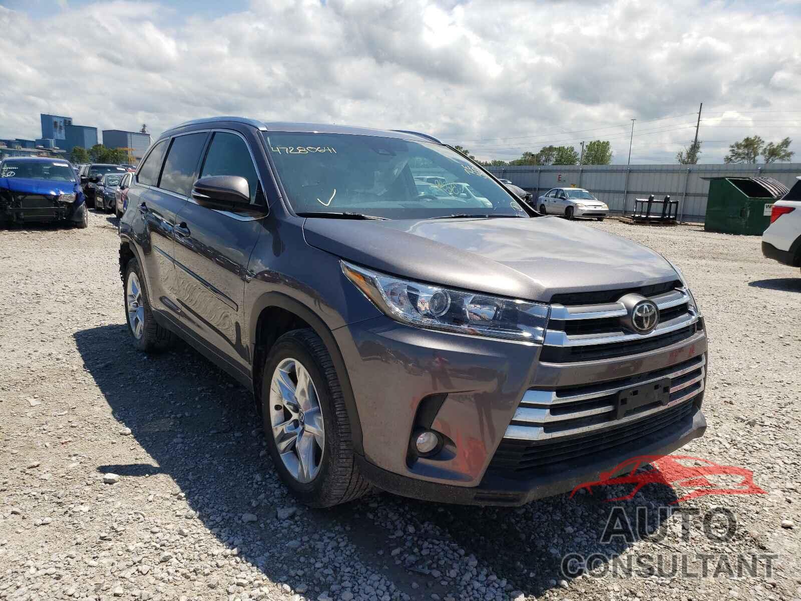 TOYOTA HIGHLANDER 2017 - 5TDDZRFH5HS376338