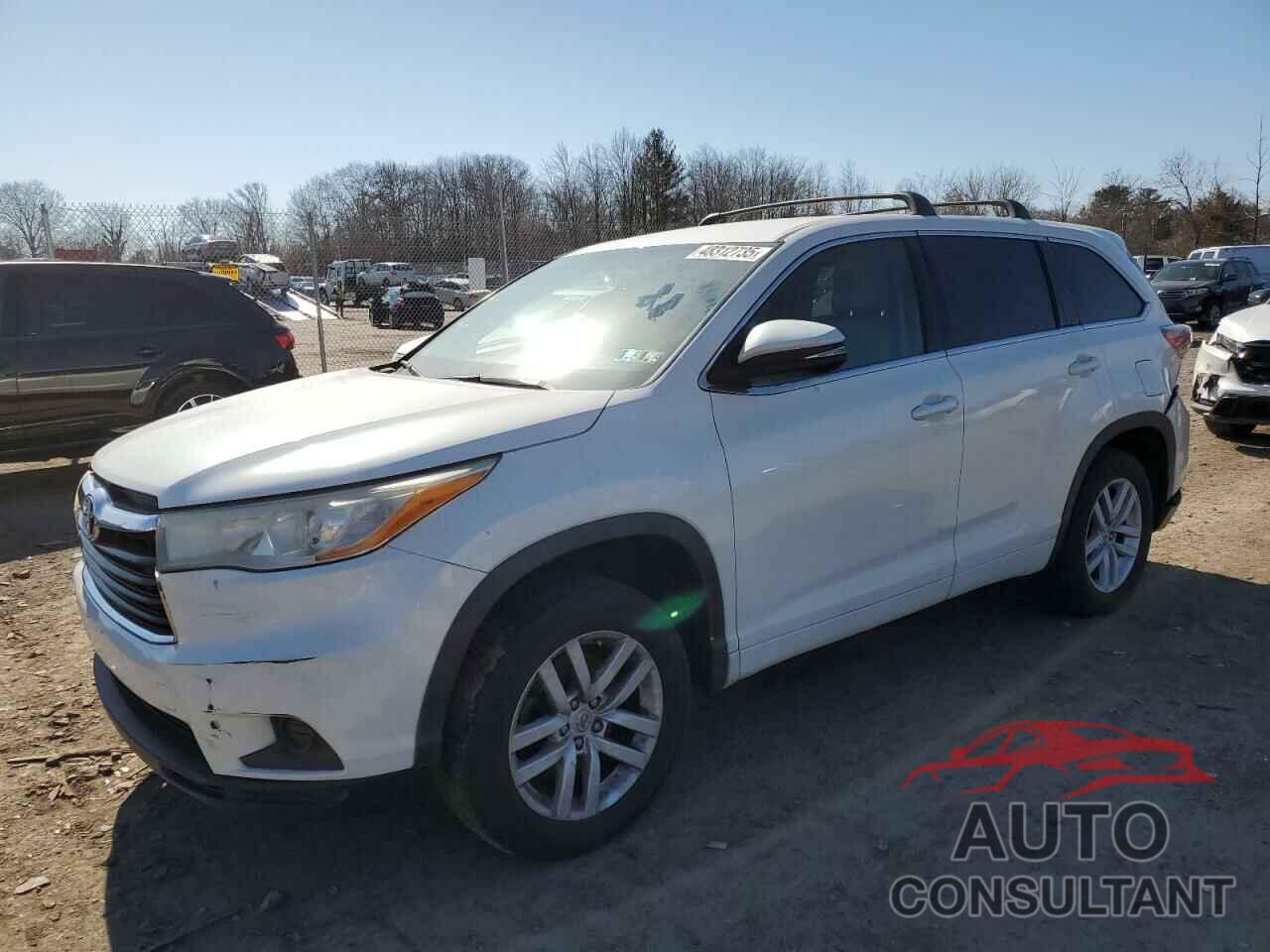 TOYOTA HIGHLANDER 2015 - 5TDZARFH7FS010911