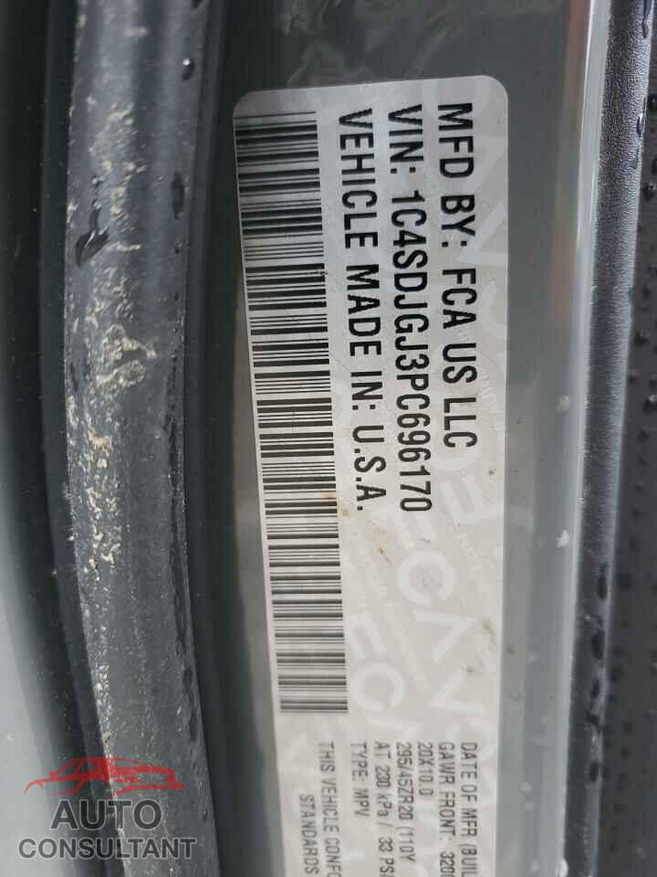 DODGE DURANGO 2023 - 1C4SDJGJ3PC696170