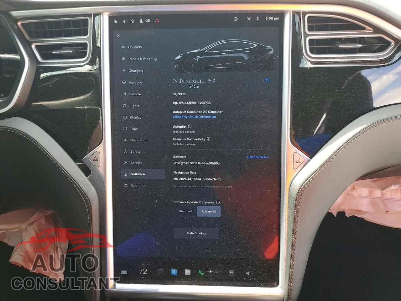 TESLA MODEL S 2017 - 5YJSA1E16HF202738