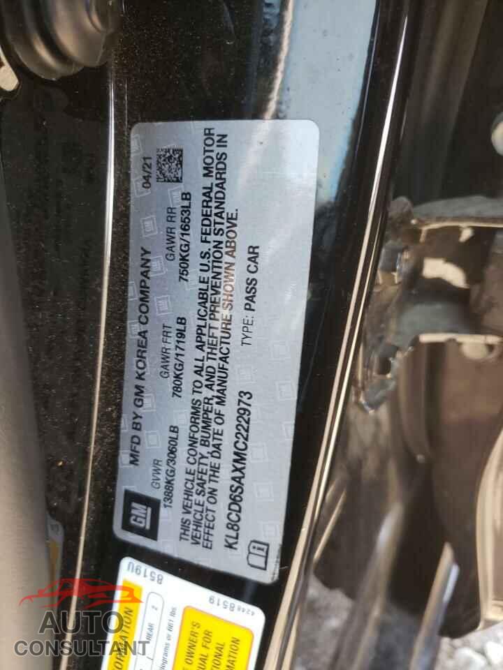 CHEVROLET SPARK 2021 - KL8CD6SAXMC222973