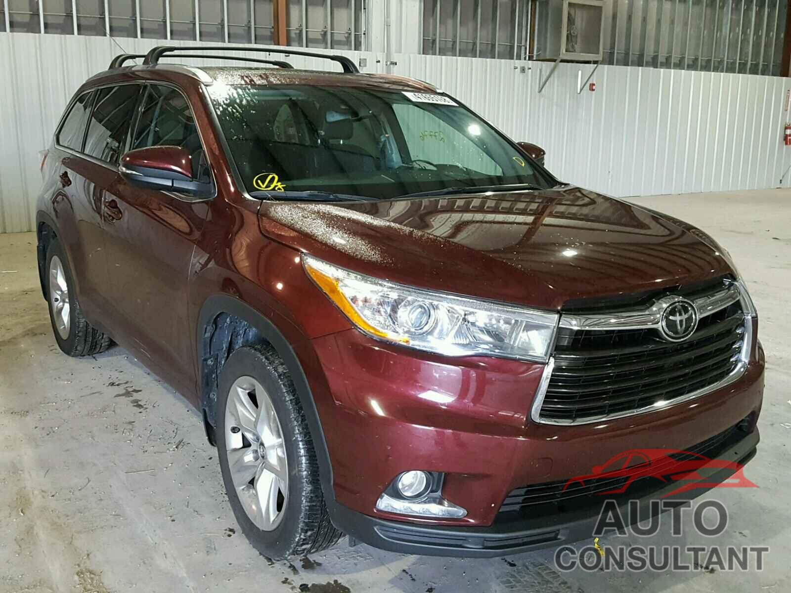 TOYOTA HIGHLANDER 2016 - 5TDDKRFH5GS313372