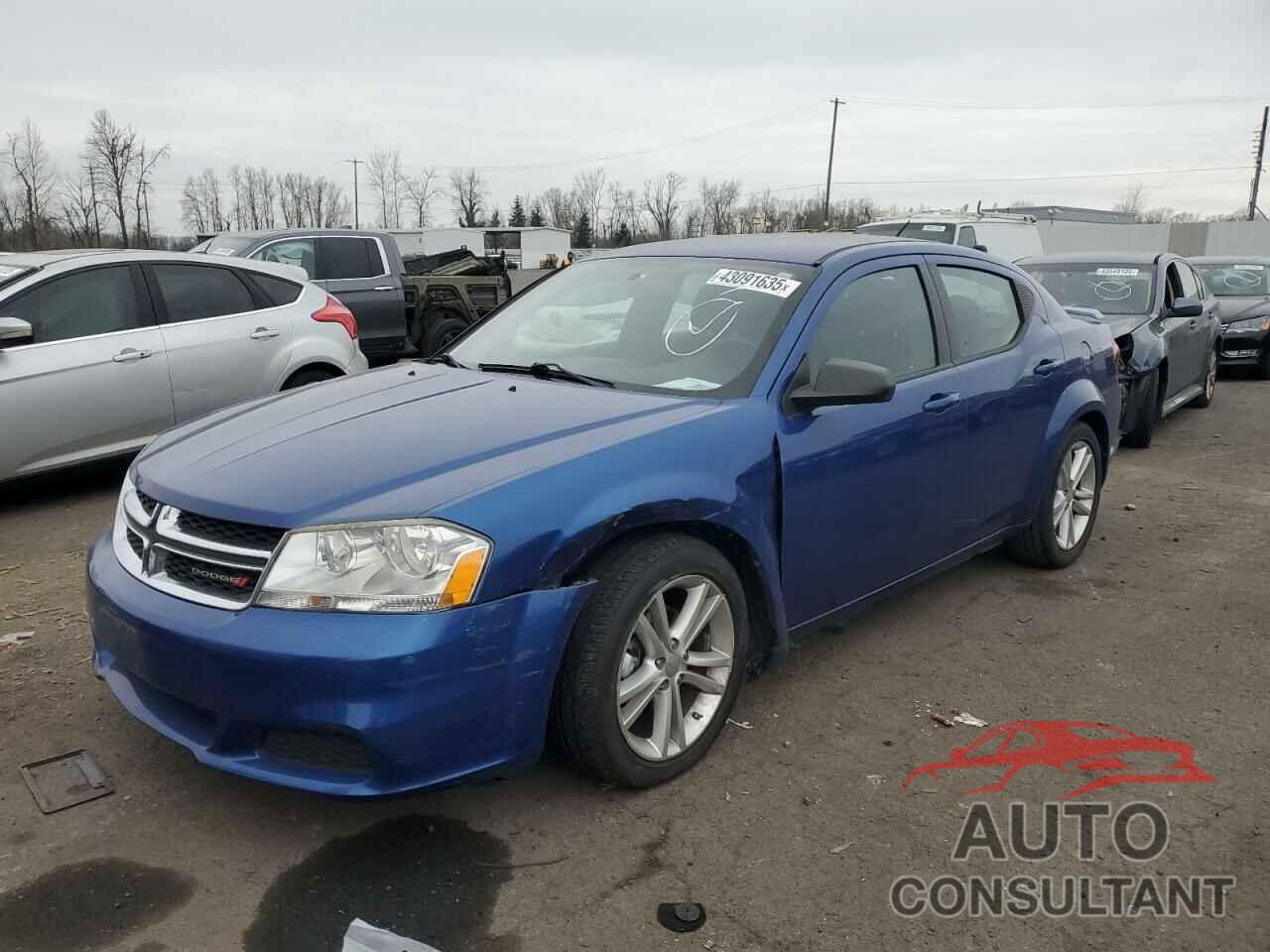 DODGE AVENGER 2013 - 1C3CDZAG0DN604355