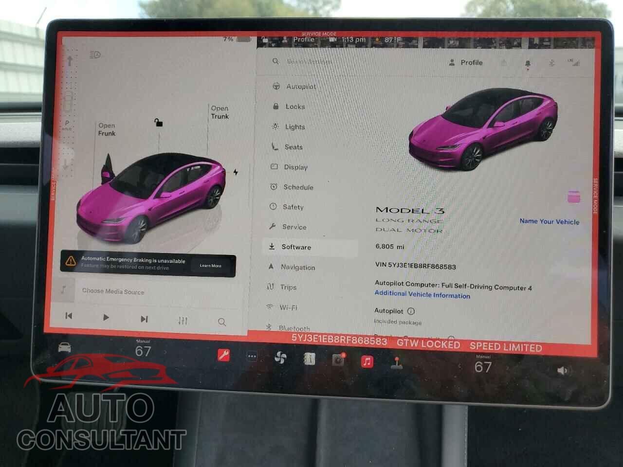 TESLA MODEL 3 2024 - 5YJ3E1EB8RF868583