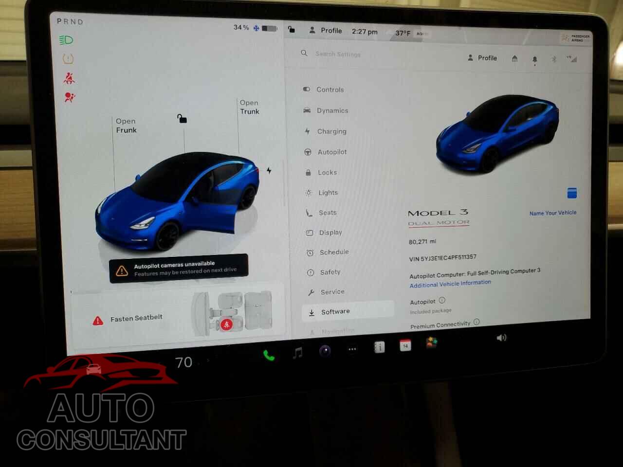 TESLA MODEL 3 2023 - 5YJ3E1EC4PF511357