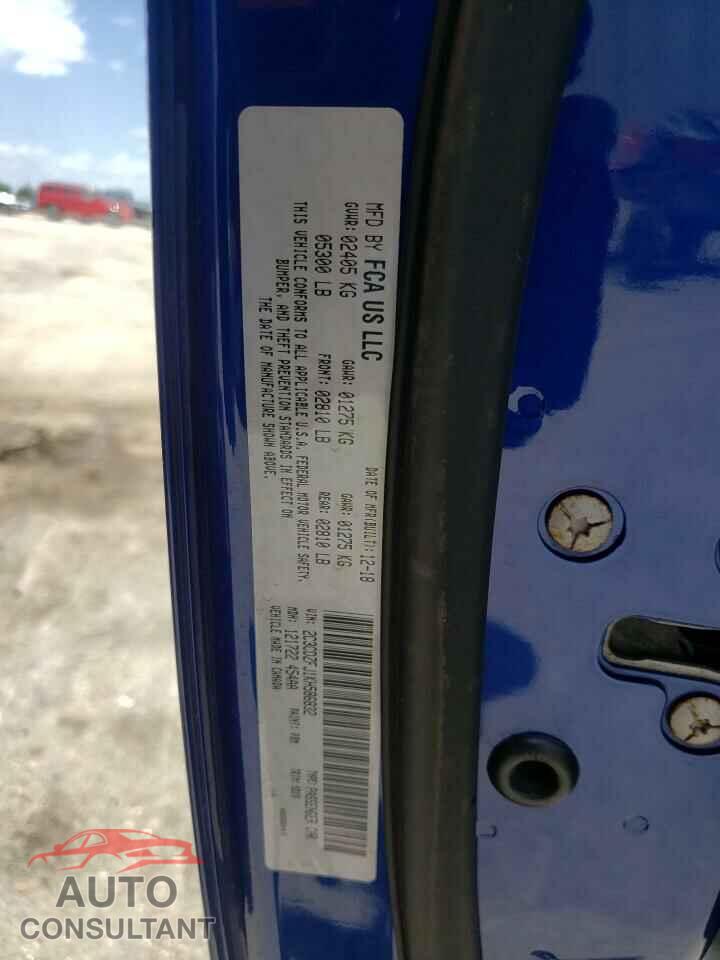 DODGE CHALLENGER 2019 - 2C3CDZFJ1KH586832