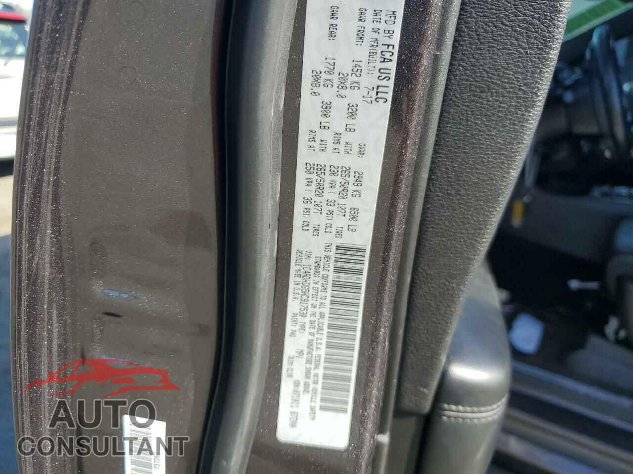 DODGE DURANGO 2017 - 1C4RDHDG5HC917530