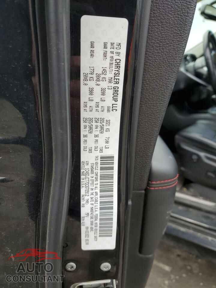 DODGE DURANGO 2013 - 1C4SDJCT7DC672912