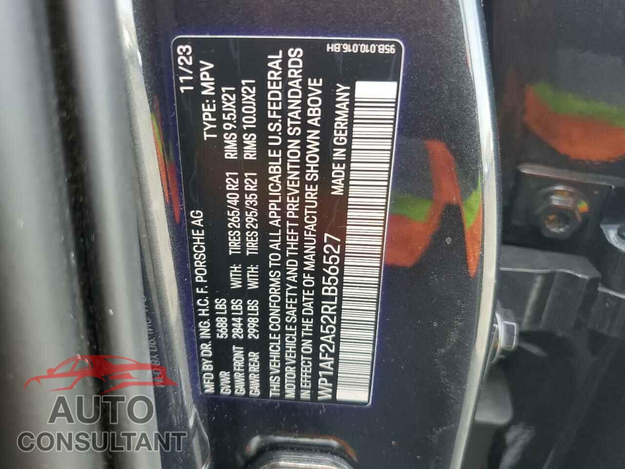 PORSCHE MACAN 2024 - WP1AF2A52RLB56527