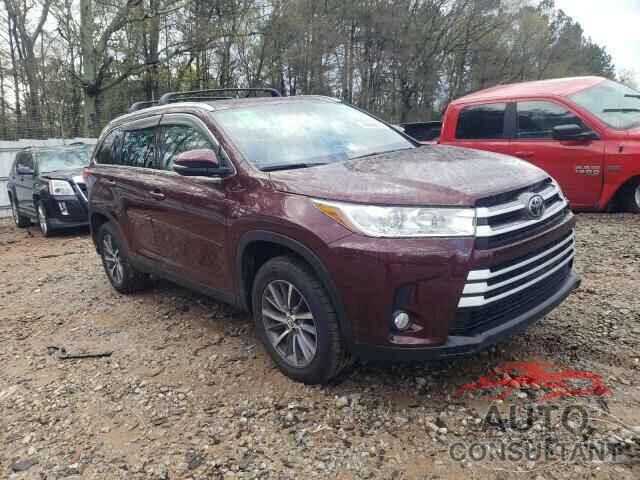 TOYOTA HIGHLANDER 2019 - 5TDKZRFH2KS336846