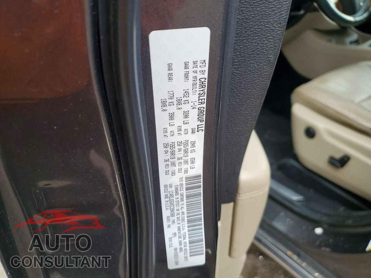 DODGE DURANGO 2014 - 1C4RDJDGXEC394380