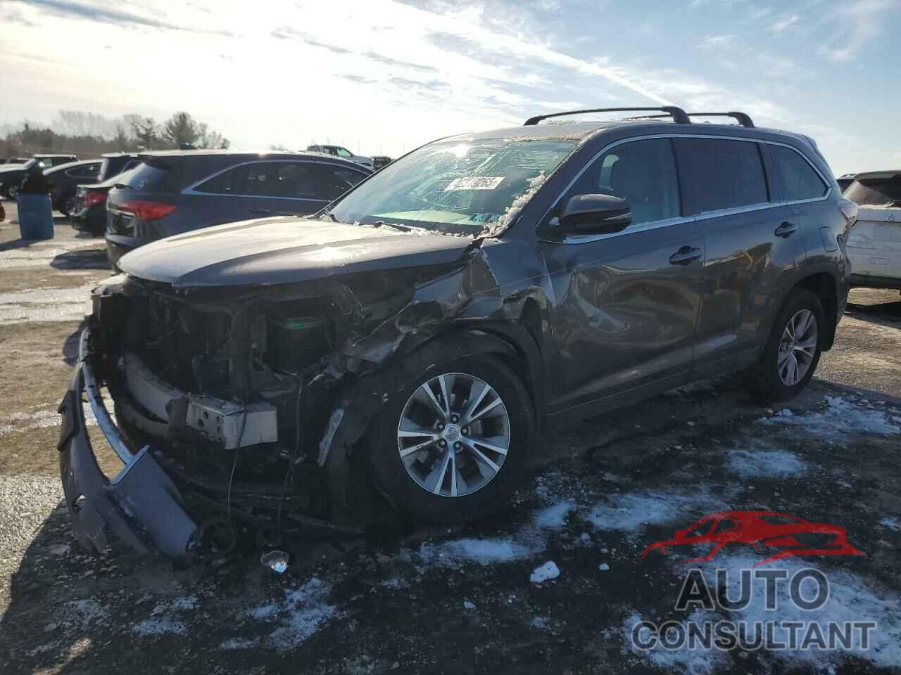 TOYOTA HIGHLANDER 2014 - 5TDBKRFH7ES036017