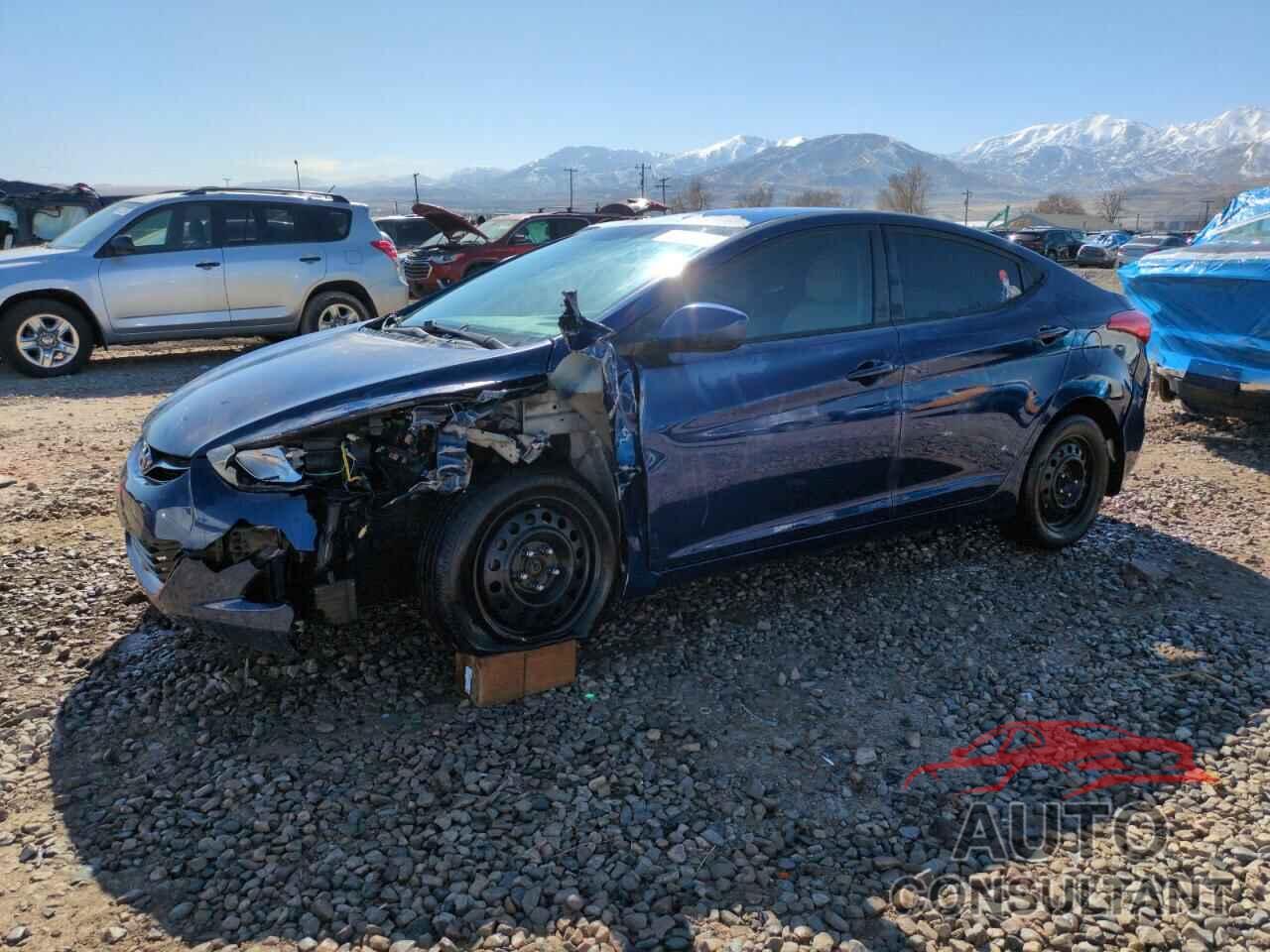 HYUNDAI ELANTRA 2013 - KMHDH4AE1DU536204