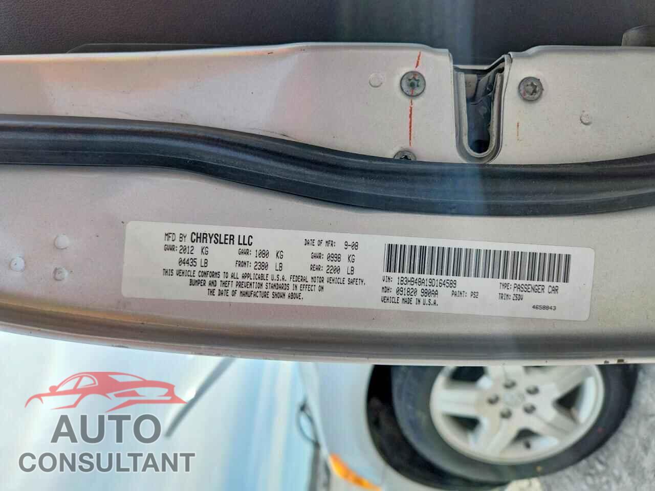 DODGE CALIBER 2009 - 1B3HB48A19D164589
