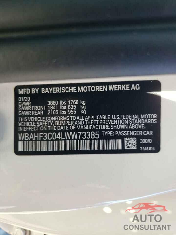 BMW Z4 2020 - WBAHF3C04LWW73385