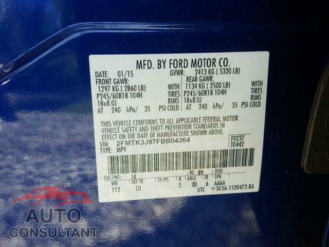 FORD EDGE SEL 2015 - 2FMTK3J97FBB04364