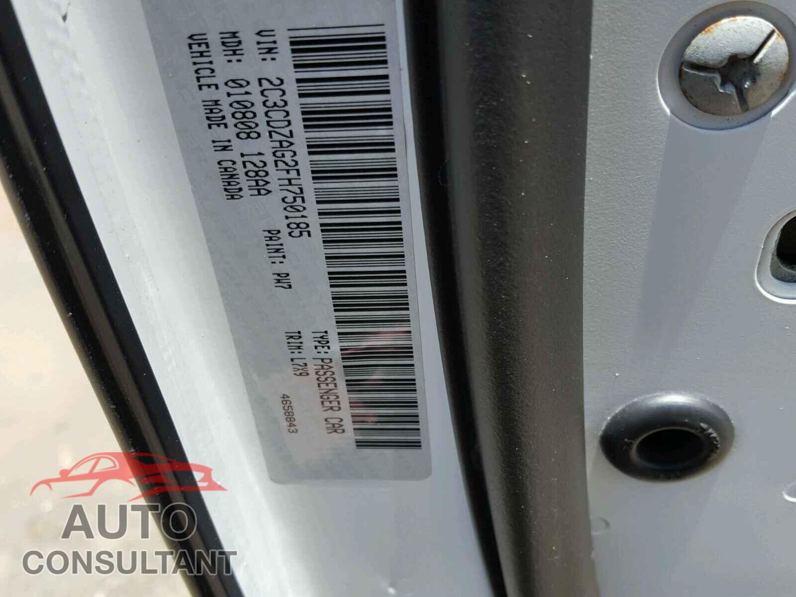 DODGE CHALLENGER 2015 - 2C3CDZAG2FH750185