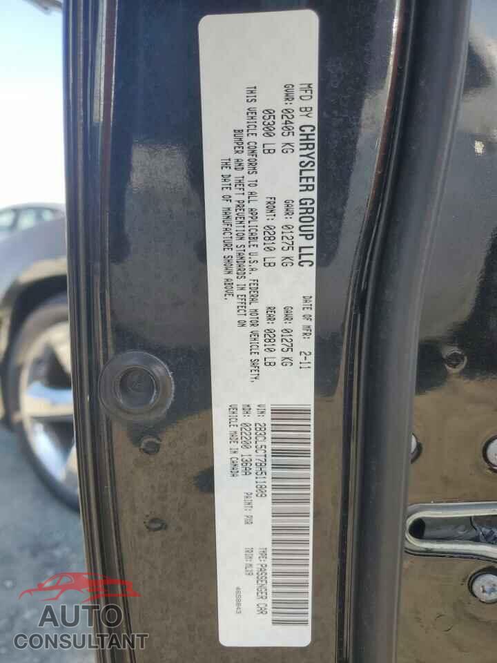 DODGE CHARGER 2011 - 2B3CL5CT7BH511809