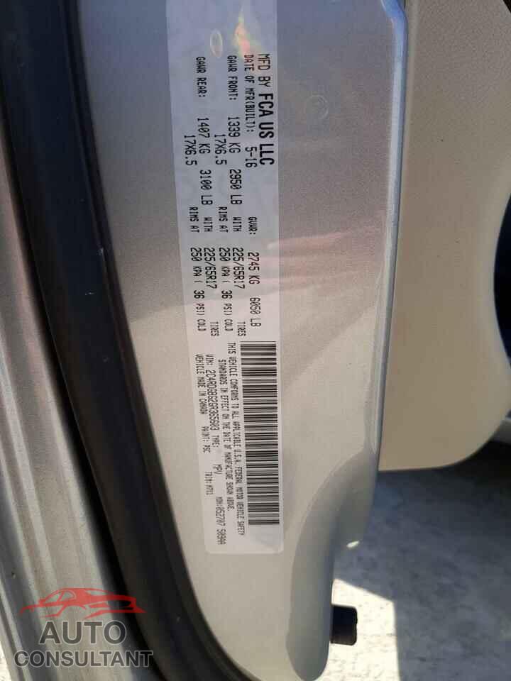 DODGE CARAVAN 2016 - 2C4RDGBG2GR365603