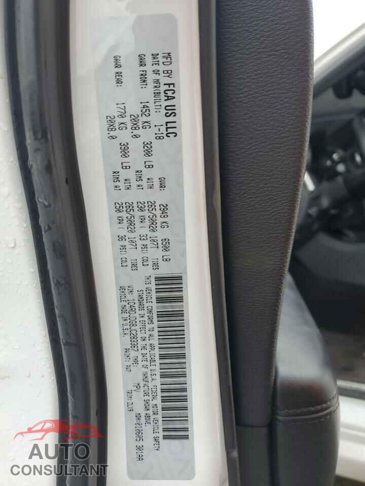 DODGE DURANGO 2018 - 1C4RDJDG8JC283367