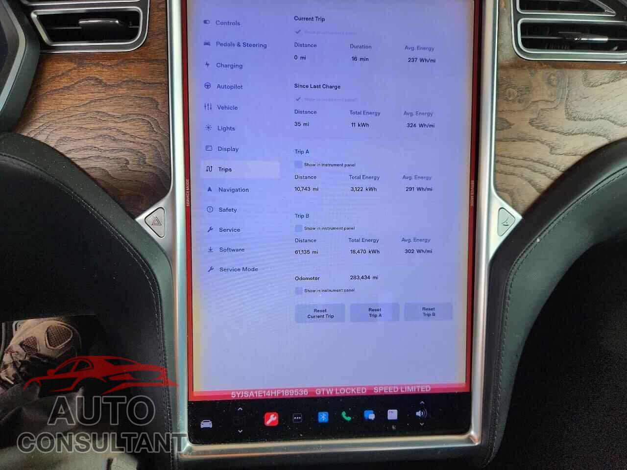 TESLA MODEL S 2017 - 5YJSA1E14HF189536