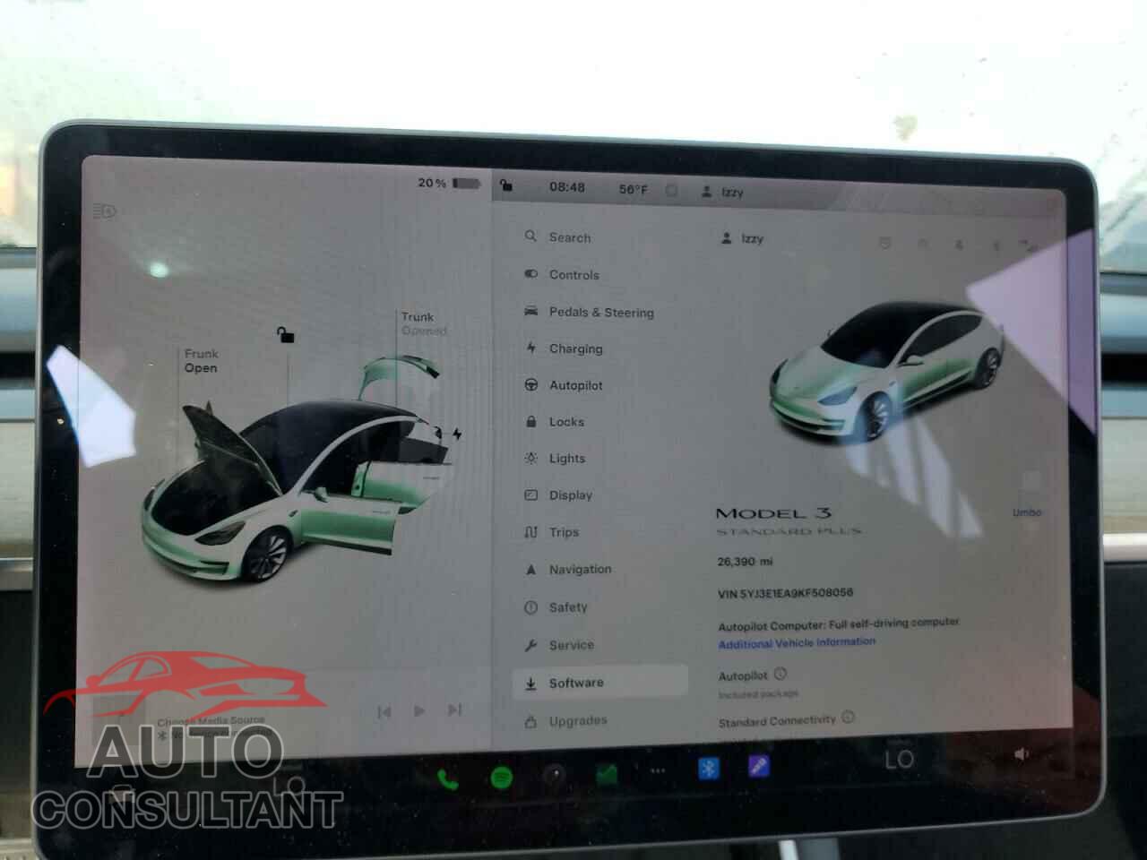 TESLA MODEL 3 2019 - 5YJ3E1EA9KF508056