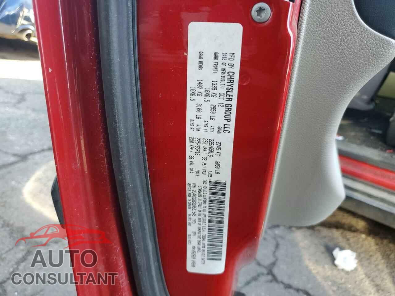DODGE CARAVAN 2013 - 2C4RDGBG3DR561545