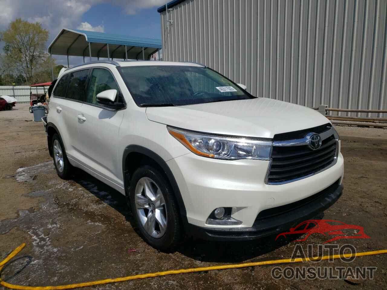 TOYOTA HIGHLANDER 2016 - 5TDDKRFH6GS325935