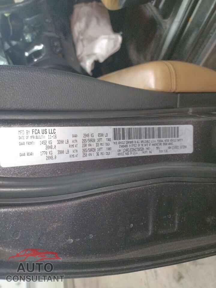 DODGE DURANGO 2017 - 1C4RDJEG9HC736520