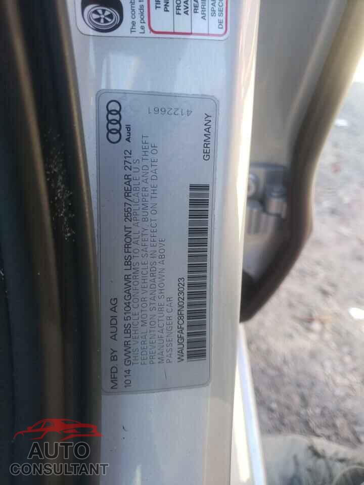AUDI A6 2015 - WAUGFAFC8FN023023