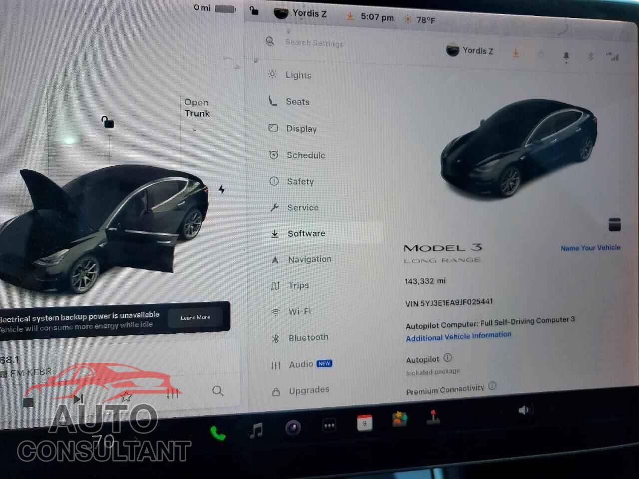 TESLA MODEL 3 2018 - 5YJ3E1EA9JF025441