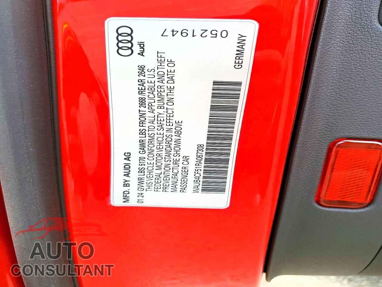AUDI S5/RS5 2024 - WAUB4CF51RA067308