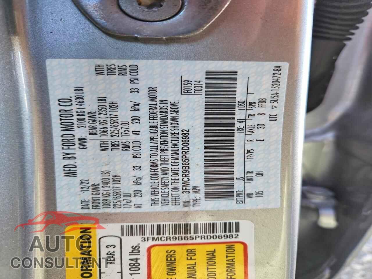 FORD BRONCO 2023 - 3FMCR9B65PRD06982