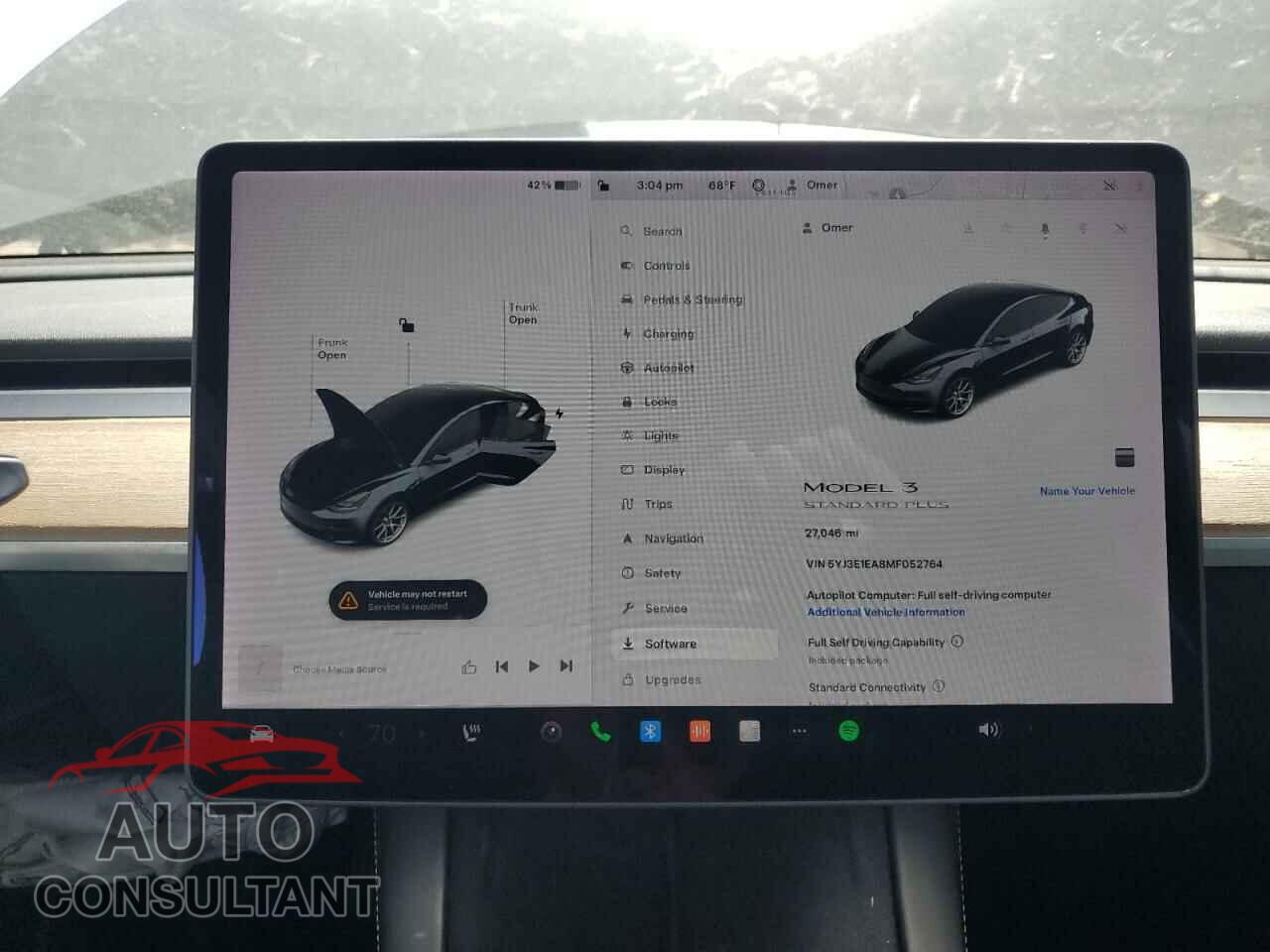 TESLA MODEL 3 2021 - 5YJ3E1EA8MF052764