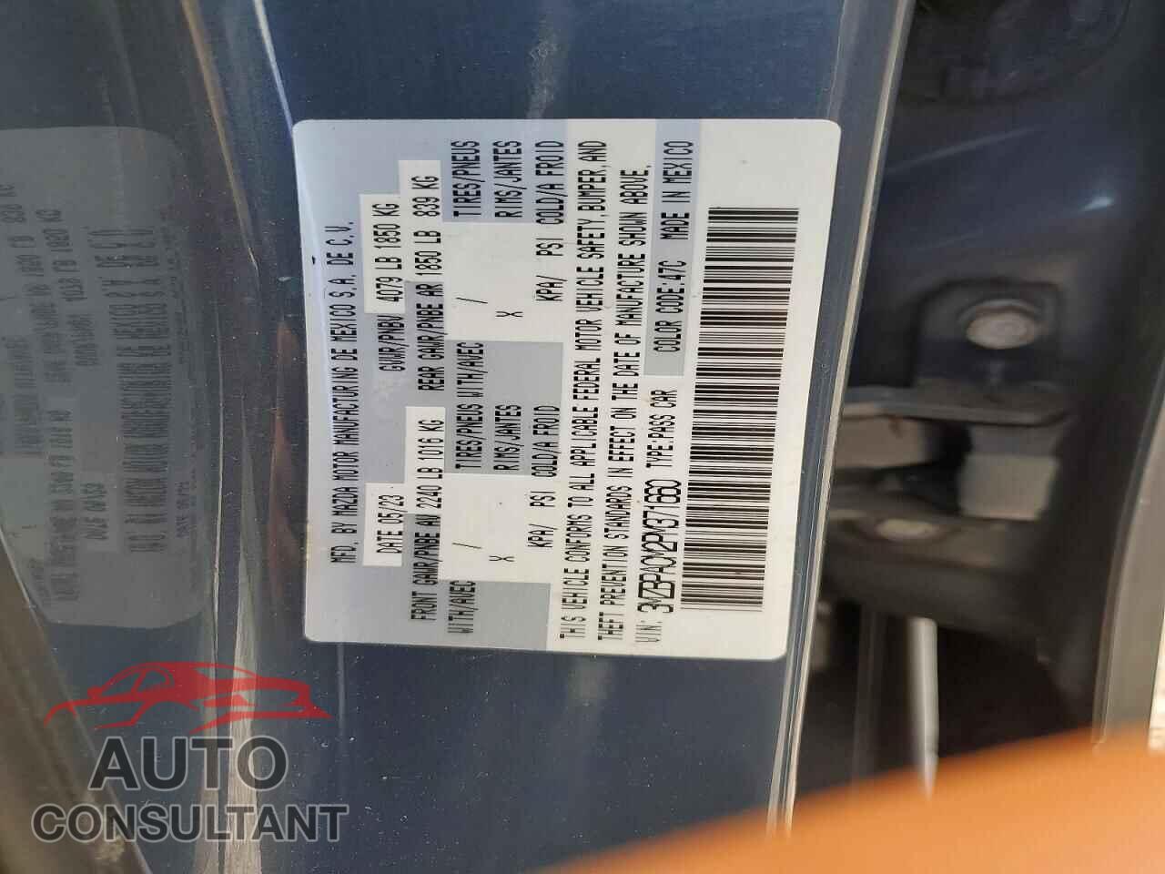 MAZDA 3 2023 - 3MZBPACM2PM371660