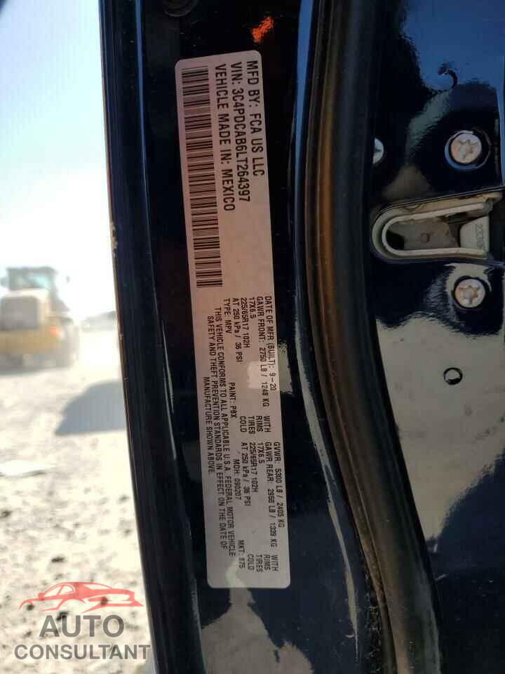 DODGE JOURNEY 2020 - 3C4PDCAB6LT264397