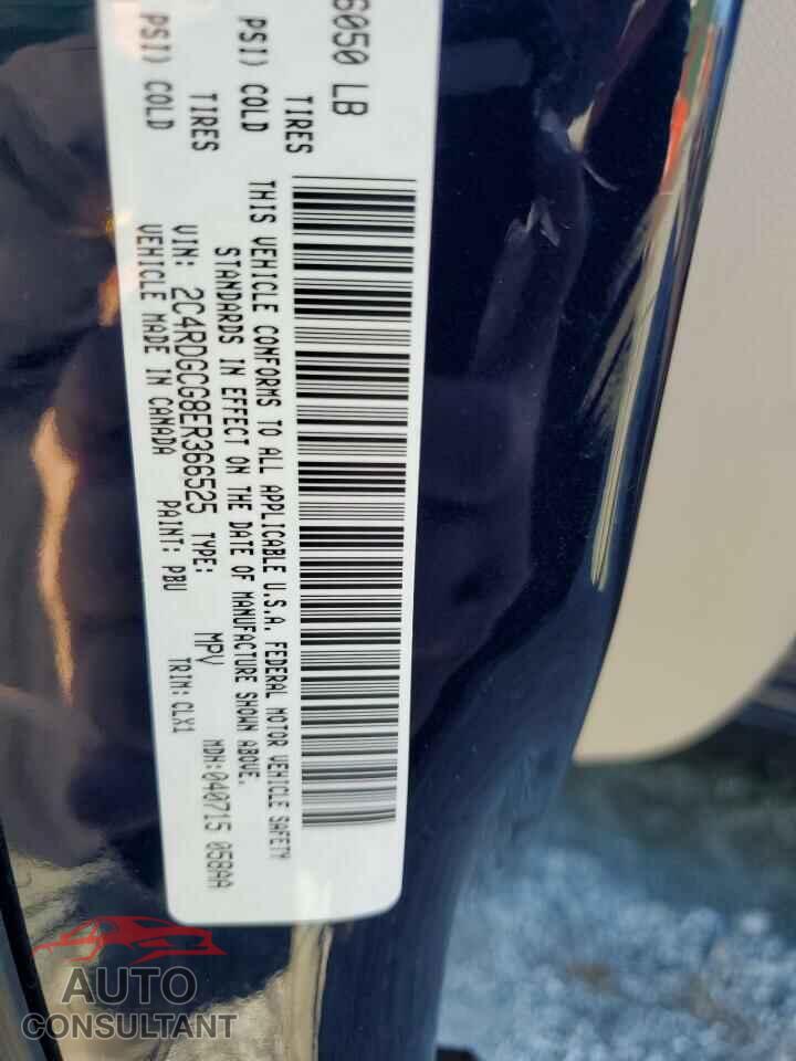 DODGE CARAVAN 2014 - 2C4RDGCG8ER366525
